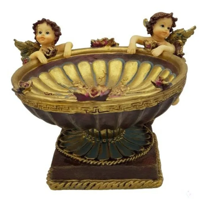 Schaaltje met 2 engeltjes