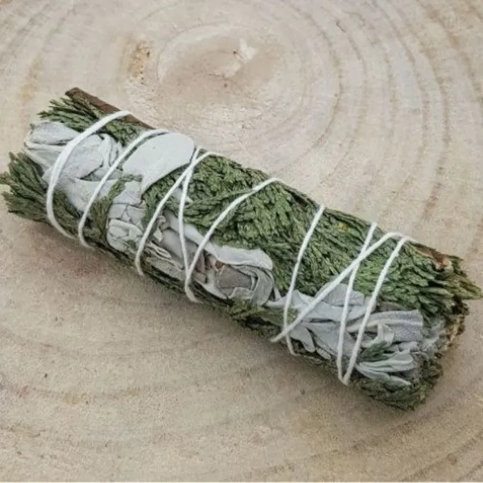 Witte Salie & Cedar Smudge 12cm