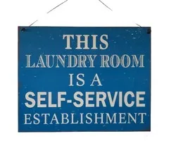 Retro bord - This laundry room