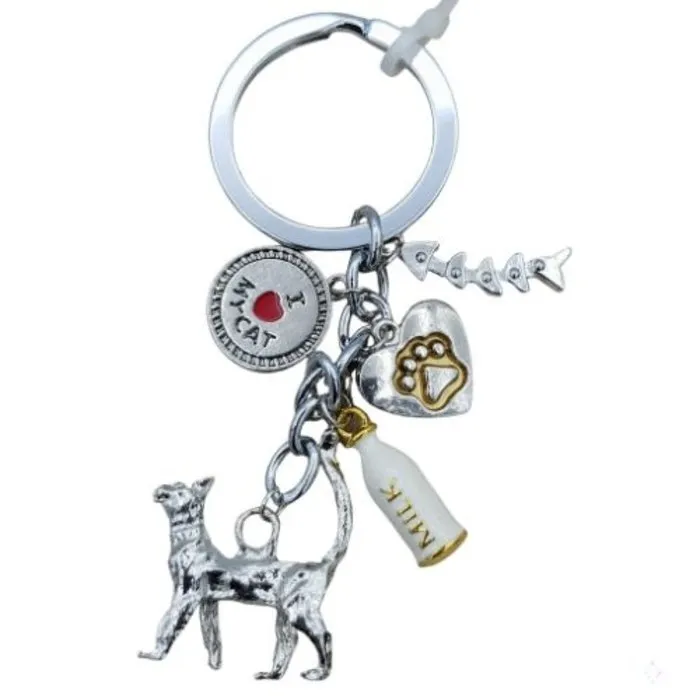 Sleutelhanger I love my cat