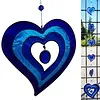 Suncatcher hart Blauw