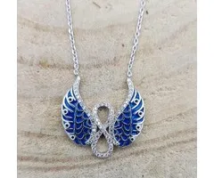 Collier zilver engel infinity