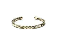 Gedraaide armband goudkleurig