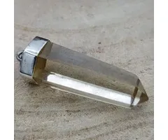 Citrien natuur hanger zilver