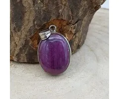 Robijn zilveren hanger