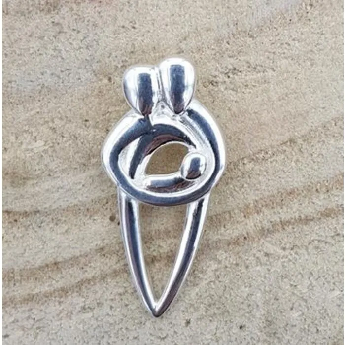Hanger zilver ouders en baby