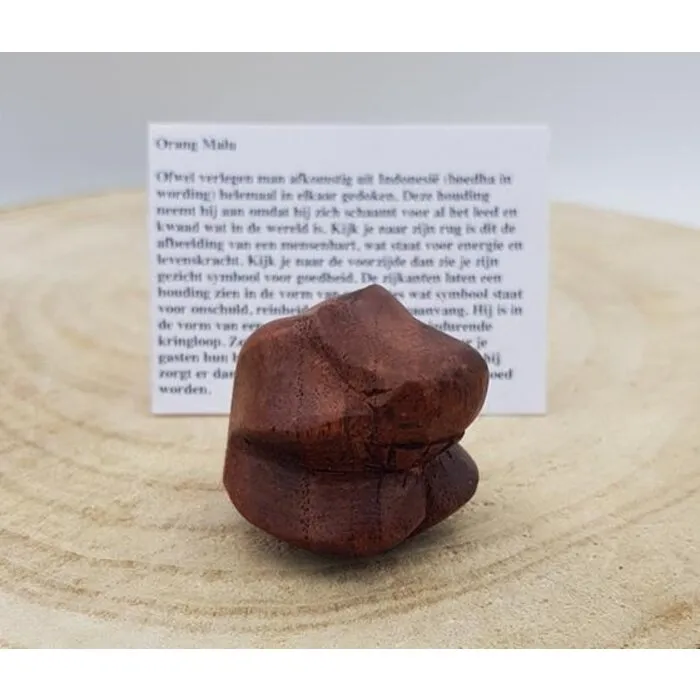 Orang Malu met kaartje