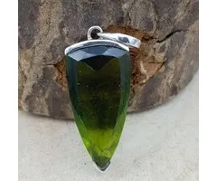 Zilveren Hanger Aurakwarts Groen