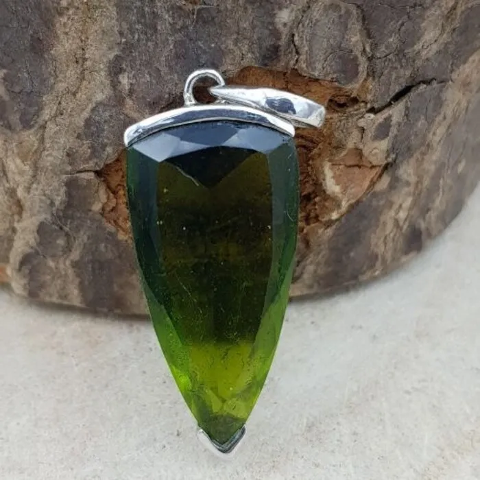 Zilveren Hanger Aurakwarts Groen