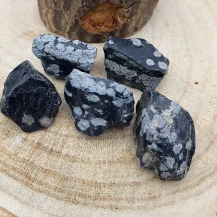 Sneeuwvlok Obsidiaan Ruw 84 gram
