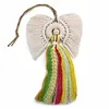 Macramé engel  regenboog