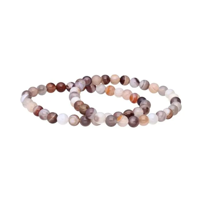 Armband Agaat Botswana 6 mm