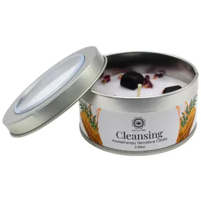 Edelsteen kaars Cleansing Sandalwood 70g