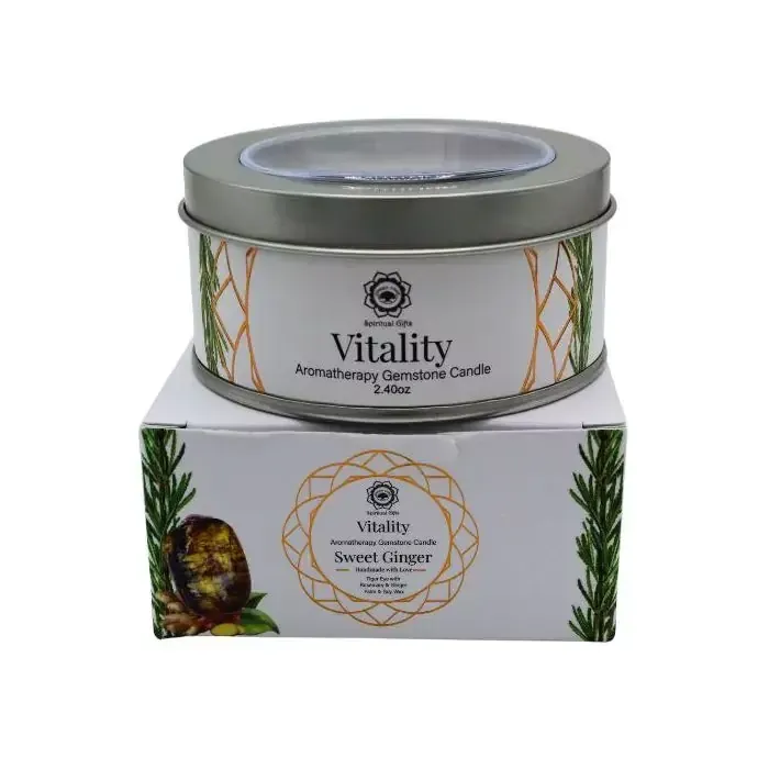 Edelsteen kaars Vitality Sweet Ginger 70g