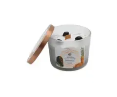 Edelsteen kaars Cleansing Sandalwood 256g