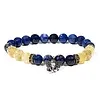 Armband lapis lazuli/rutielkwarts met ganesha