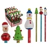 Potlood met kerstfiguur