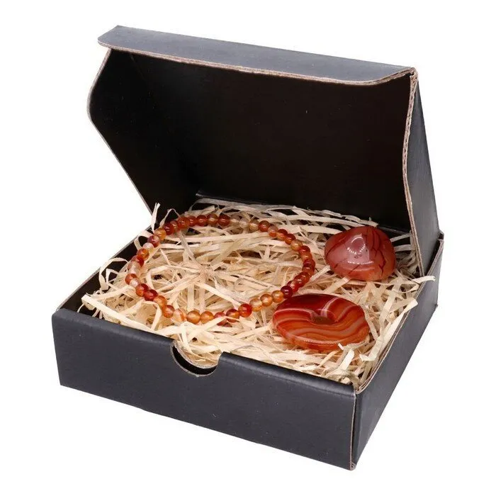 Edelsteen box Carneool