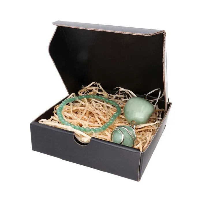 Edelsteen box groene Aventurijn