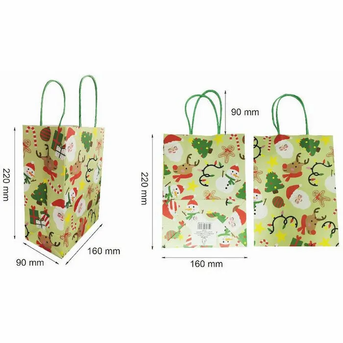 Kerstmis papieren tas