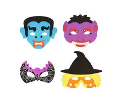 Halloween masker van foam