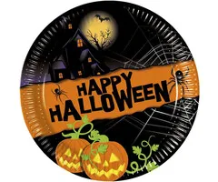 Halloween wegwerpbordjes 8 stuks