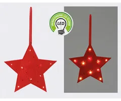 Hanger LED ster vilt 20 cm