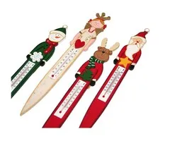 Houten kerst Thermometer 28 cm