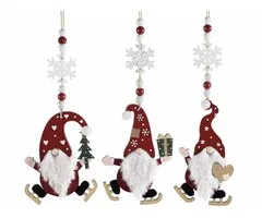 Hanger Kerstkabouter op schaatsen