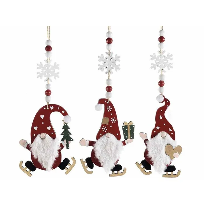 Hanger Kerstkabouter op schaatsen