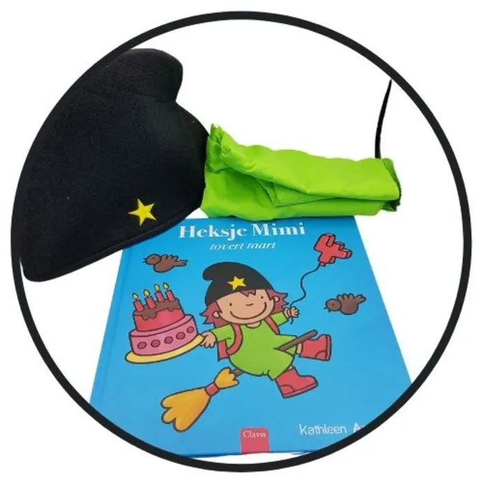 Heksje Mimi boek + verkleedsetje