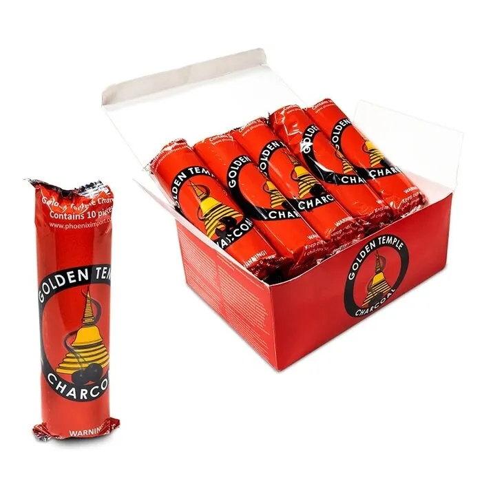 Houtskool  schijf 40 mm 1 rol