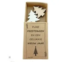 Klein wensdoosje fijne feestdagen