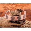 Koperen armband met levensbloem
