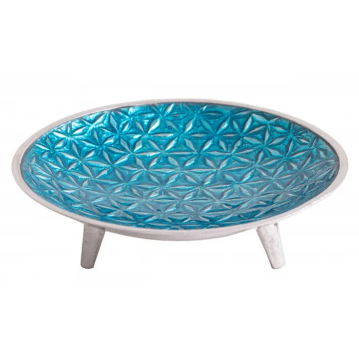 Kom flower of life turquoise