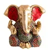 Ganesh messing met met hoogwaardige steenkunst