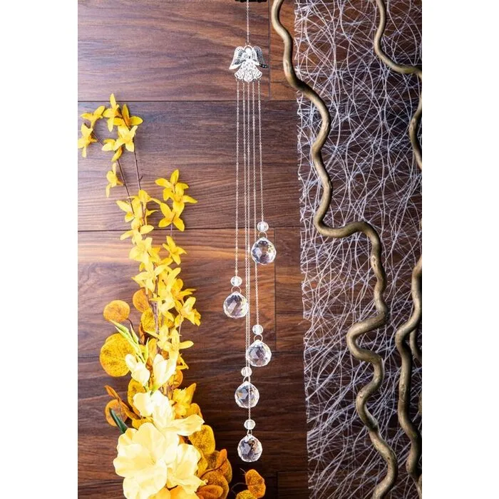 Engel met regenboog kristallen