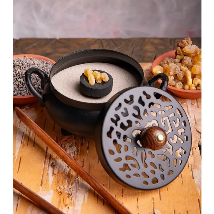 Wierookbrander met deksel