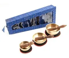 Klankschalen set van 3 in geschenkdoos