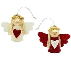 Kerstengel met hartje