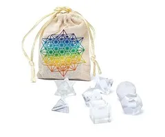 Bergkristal heilige geometrie set 7-delig