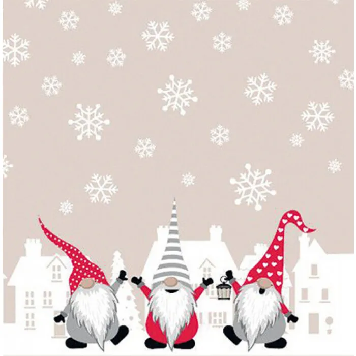 Servetten Kerst kabouter