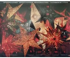 Adventskalender Kerststerren met 24 edelsteentjes