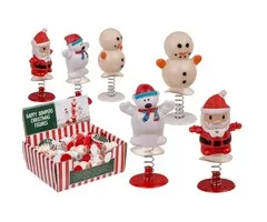 Springende kerstfiguren 3 stuks
