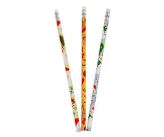 Potlood kerstmotief 12 stuks