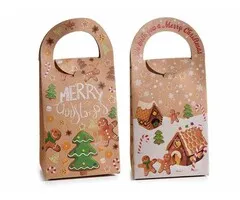 Papieren kerst tas met handvat