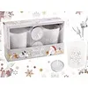Kerst geschenkdoos met 2 theelichtjes en 2 kaarskouders