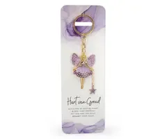 Engel Sleutelhanger - Hart van goud