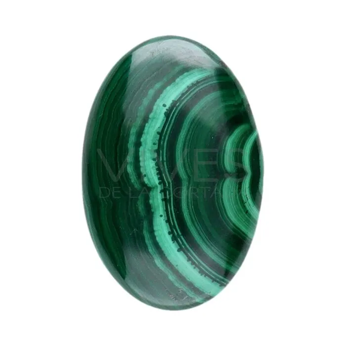 Malachiet ovale edelsteen