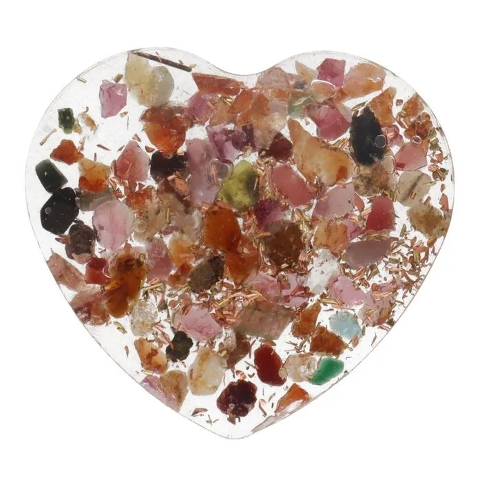 Hart orgoniet multi toermalijn